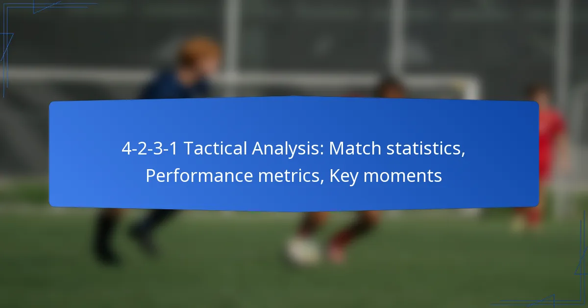 4-2-3-1 Tactical Analysis: Match statistics, Performance metrics, Key moments